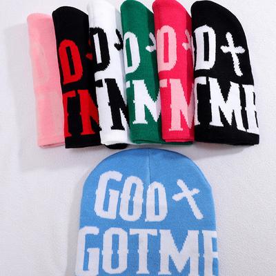 Шапки-бини Y2K с принтом букв для мужчин и женщин, крутая шапка-бини с графикой букв, для катания на открытом воздухе, лыж, теплая шапка для головы для улицы