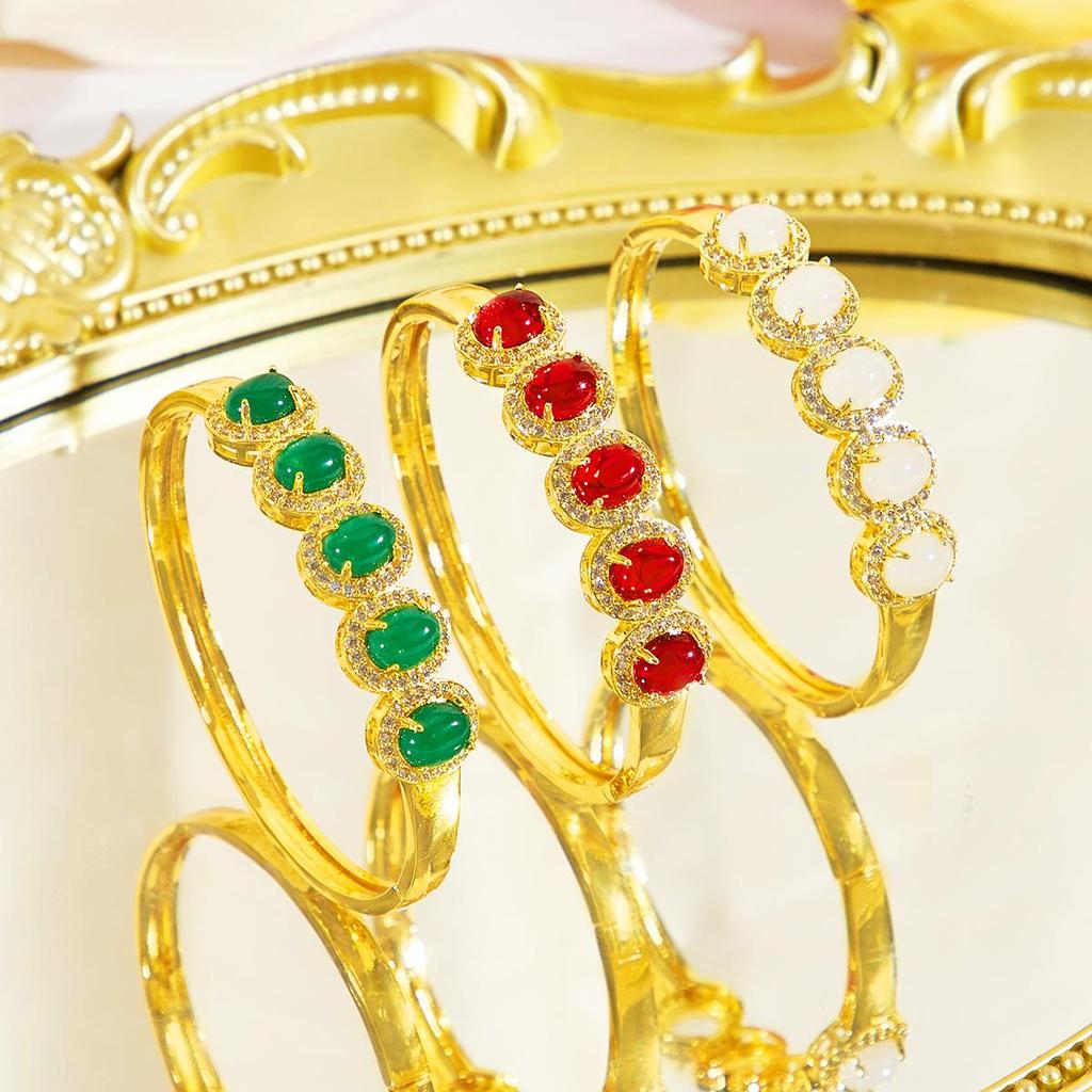 CMM великолепные золотые браслеты-браслеты ювелирные изделия сверкающие цирконии очаровательный аксессуар для мировых ценителей моды