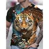 Men's Animal Tiger Totem 3D Printed T-Shirt Street Top Creative Daily Leisure Sports Fashion Trend Personalized Neutral Clothing