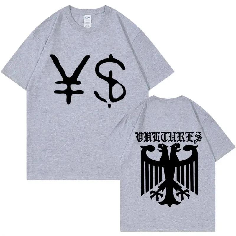 Футболка Kanye West Ye Ty Dolla Sign YS Vultures для мужчин и женщин в винтажном стиле, хип-хоп, рэп, повседневная футболка большого размера в стиле Харадзюку