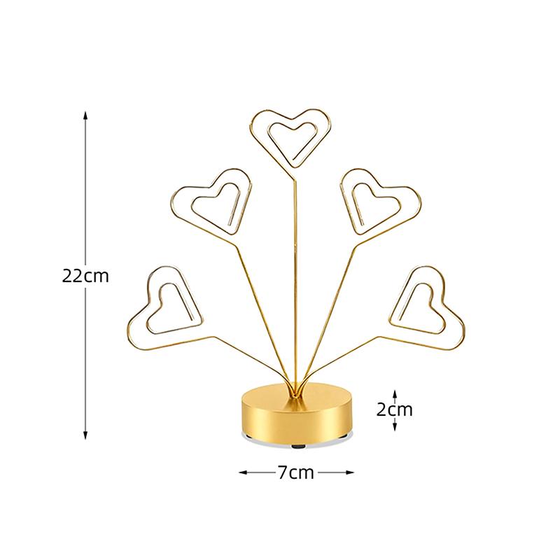 Creative Note Clips Business Card Holder Po Stand Desk Organizer Household Decor Office Decoration Supplies Valentine Party