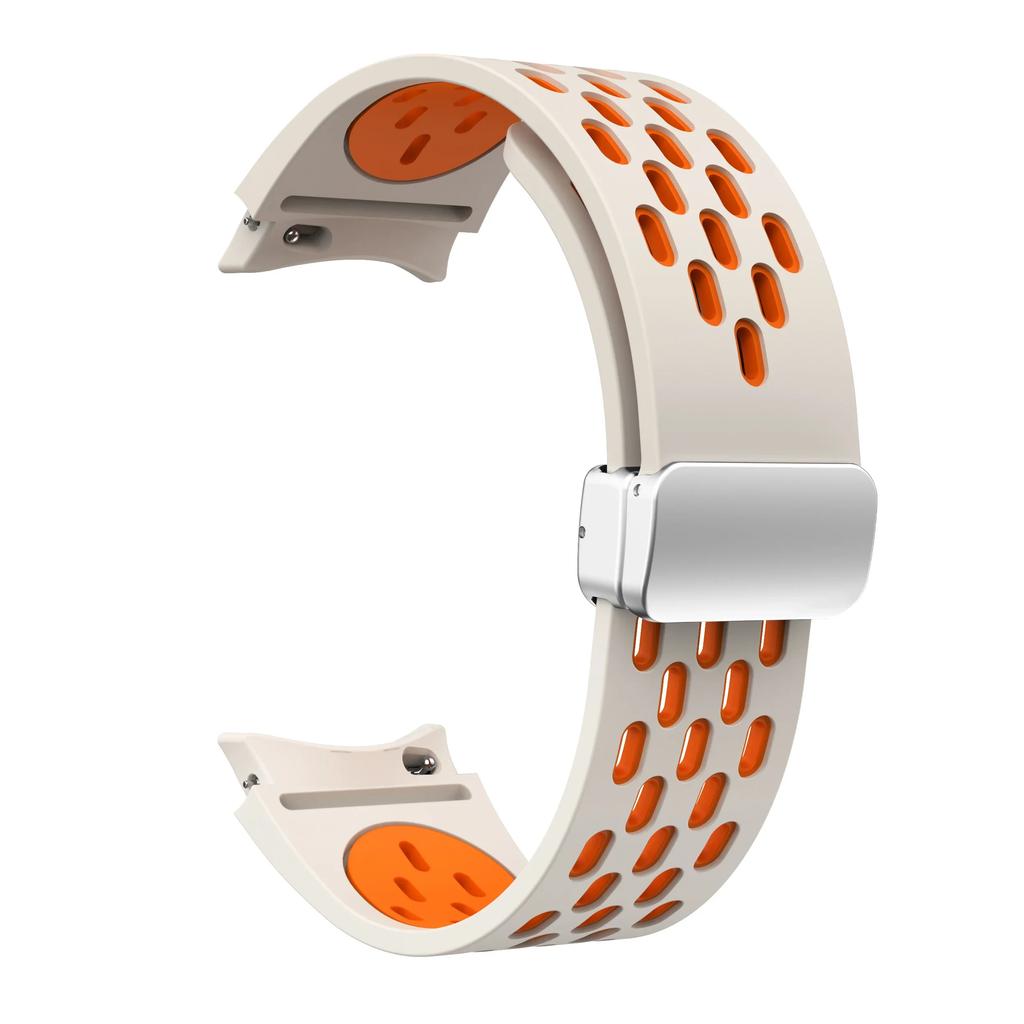 Силиконовый ремешок для Samsung Galaxy Watch 7 6 5 4 40 мм 44 мм 5Pro 45 мм Магнитная застежка No Gaps Band 6 Classic 43 мм 47 мм 42 Браслет