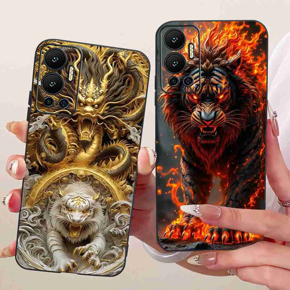 Чехол для Infinix Hot 12 2022 Животный Рисунок Мягкий Силиконовый Чехол для Телефона Для Infinix Hot 12 Hot12 X6817 X6817B