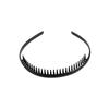 1/2 Pcs New Black plastic Sports Hairband Soccer Headband Toothed Men Hair Clip