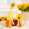 1Pcs Sunflower Couple Rudolf Doll Standing Decor Faceless Figure Autumn Ornament Family Atmosphere Ornament Cute