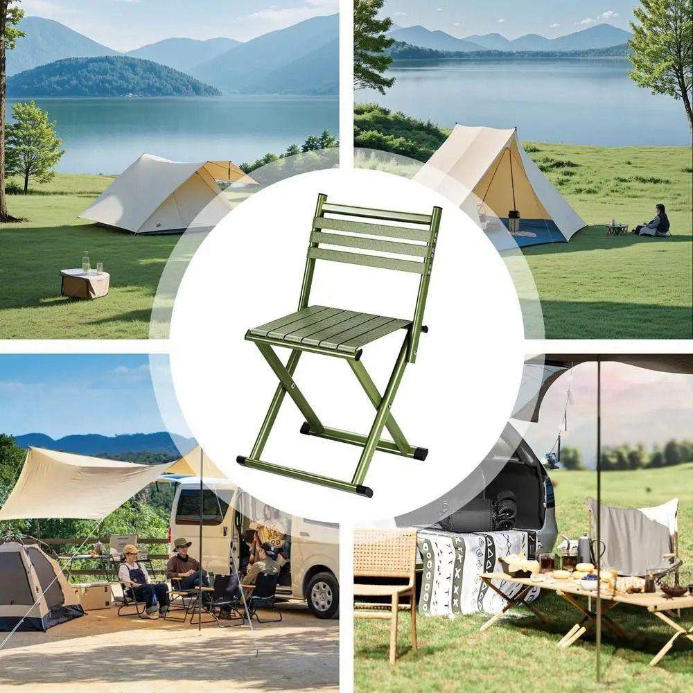 Strong Load-bearing Camping Stool Wear-resistant Patio Seat Portable Folding Chairs Riding