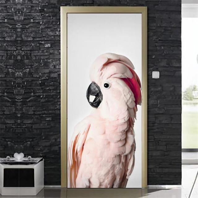 Door Tiger Animal Pvc Sticker Diy Adhesive Waterproof Wallpaper For Doors Living Room Bedroom Poster Home Decor Deursticker