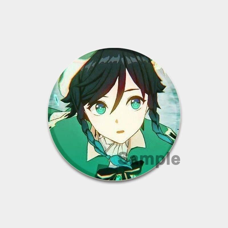 58 мм Genshin Impact, мягкая кнопка на лацкане, креативный забавный значок на воротнике, мультяшная фигурка, броши, одежда, ювелирные аксессуары, милые подарки