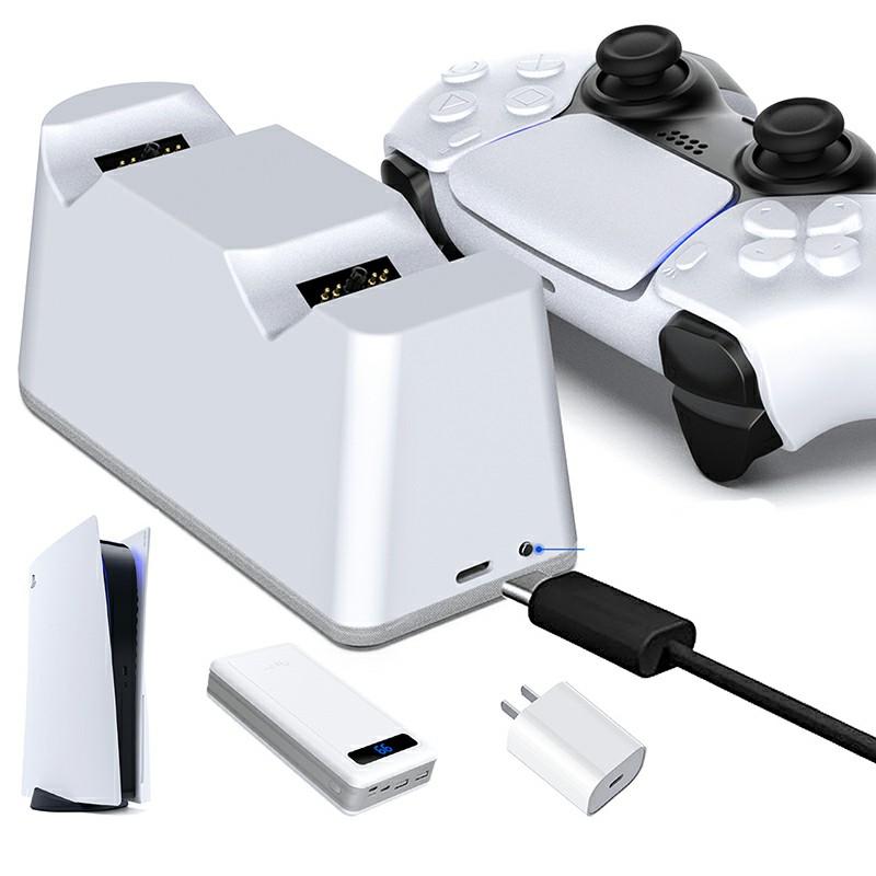 DSP-828 Для игрового контроллера Sony PS5 Док-станция с двойным зарядным устройством Светодиодная подсветка Станция быстрой зарядки