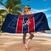 Пляжное полотенце с командным духом Patriots, Быстросохнущее, Легко ухаживать, Подходит как для занятий фитнесом, так и для пляжного отдыха, Спортивный незаменимый аксессуар