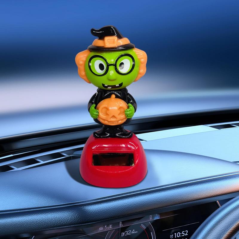 Solar Dancing Toys Solar Dancing Ornament Cartoon Animated Halloween Dashboard Accessories For Home Living Room Vehicle Truck