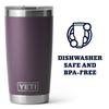 YETI Rambler 20oz Tumbler, Stainless Steel, Vacuum Insulated, with MagSlider Lid (Nordic Purple)
