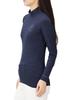 Jack Bunny Twincot UV Long Sleeve Mock Neck High Size 120 Women's Shirt, Neck, Navy, (Size Small), 263-4166334
