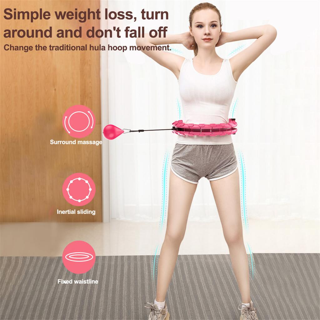 Интеллектуальный широкий фитнес-обруч с массажными выступами для детей