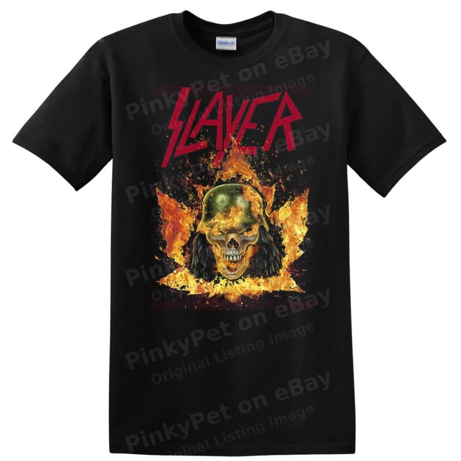 Skull Fire Graphic T Shirt Heavy Metal Design for Concert Lovers Tee