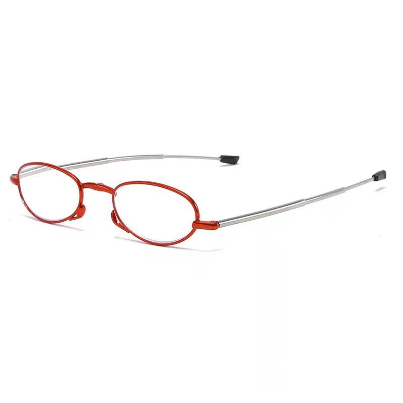 Gift Case Foldable Reading Glasses +1.00 To +4.00 Strength Men Women Anti Blue Light Farsightedness Eyewear