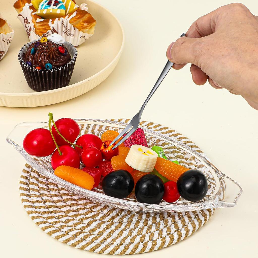 8 Pcs Mini Forks Appetizer Forks Small Fruit Fork for Appetizers Pastry Dessert Metal Forks Gift Set Mini Cocktail Stainless Steel Oyster Olive