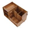 Wooden Desk Organize Shelf Multi Layer Space Saving Tabletop Storage Box for Home Office School