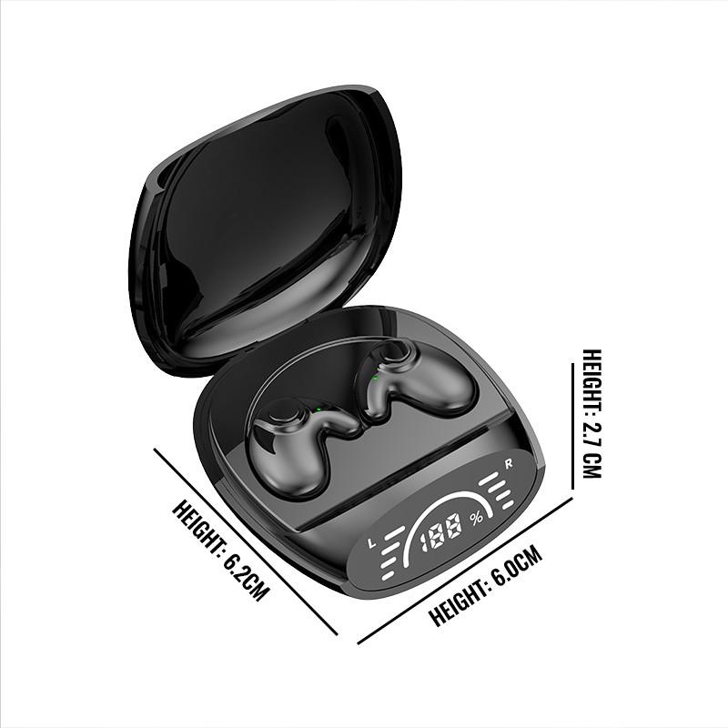 Невидимые беспроводные наушники для сна с чехлом для зарядки Bluetooth 5.3 Скрытые наушники Легкие водонепроницаемые спортивные стерео музыкальные наушники с шумоподавлением