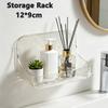 Bathroom Acryli Shelf No DrillShower Storage Rack Washstand Cosmetics Storage Rack Wall Mounted Toilet Shampoo Holder Organizer