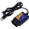 OBD2 USB V1.5, автоматический сканер ELM 327 V1.5, автоматический диагностический инструмент, поддержка OBD2, считыватель кодов всех протоколов