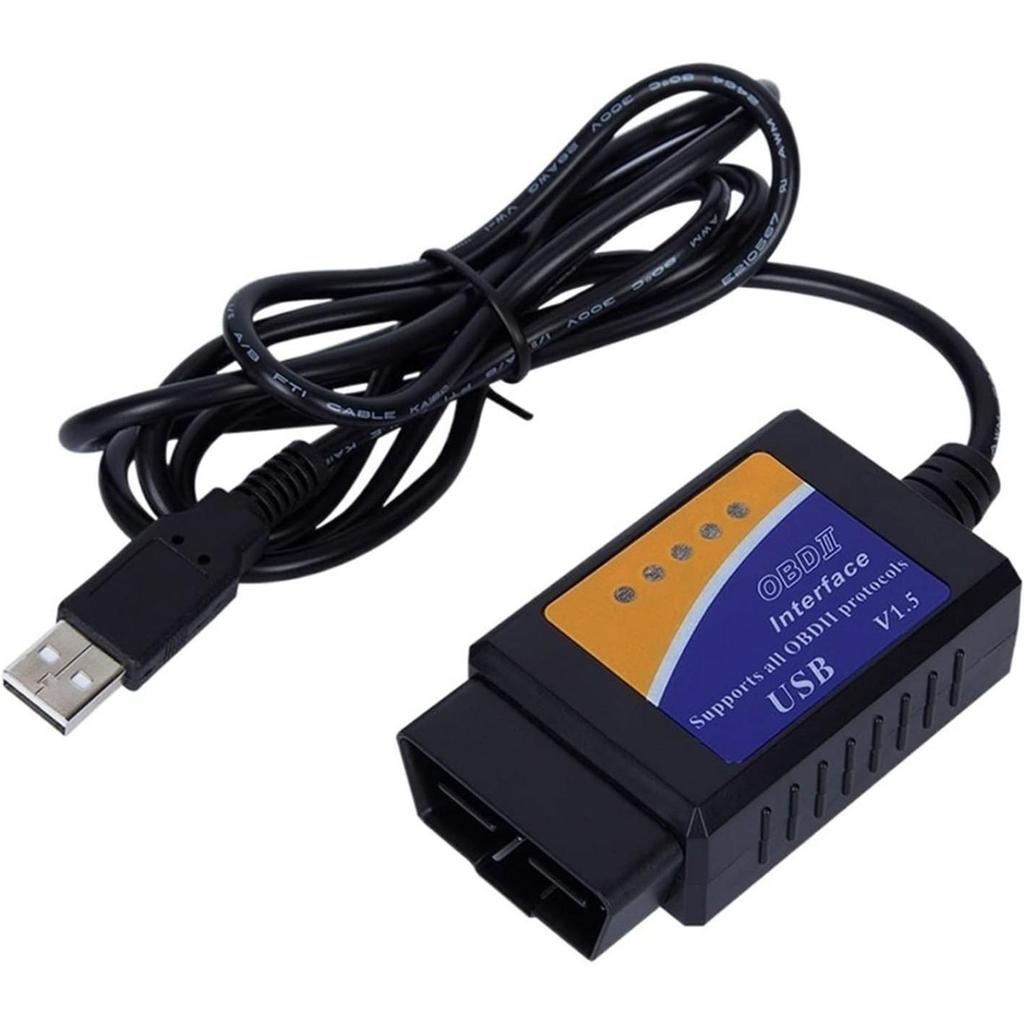 OBD2 USB V1.5, автоматический сканер ELM 327 V1.5, автоматический диагностический инструмент, поддержка OBD2, считыватель кодов всех протоколов