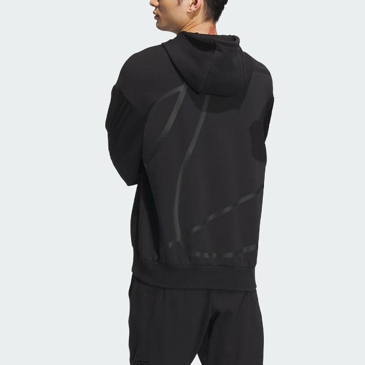 Adidas Толстовка Future Style с капюшоном и светоотражающими полосками, унисекс, черная IM9037