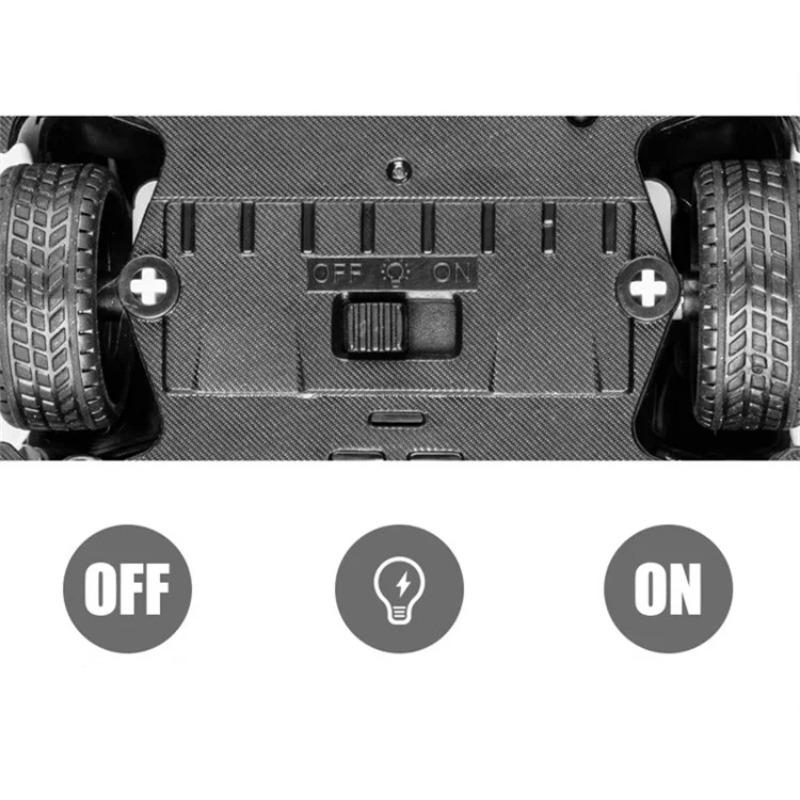 1/24 Koenigsegg Jesko Attack Alloy Sports Car Model Diecast Metal Racing Car Model Simulation Sound and Light Children Toy Gift