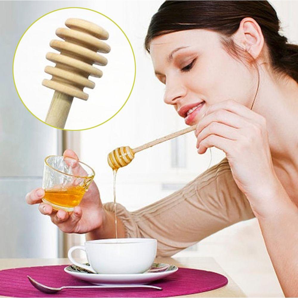 1/3pcs Long handle Long Handle Safe Gadgets Mixing Stick Stirring Honey Spoon Wooden Dipper