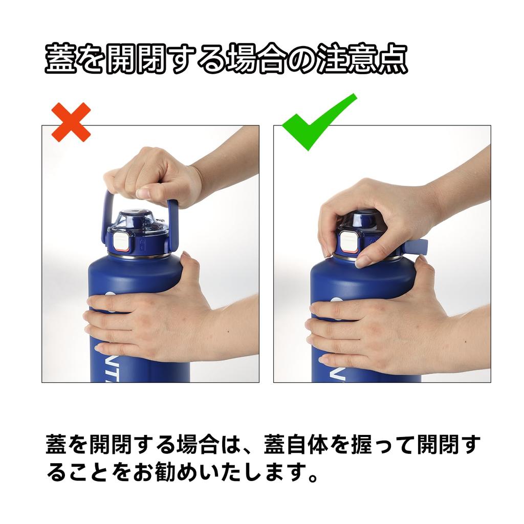 Водяной пылесос SANTECO Large поставляется с прямой совместимостью со спортивной широкой нержавеющей синей бутылкой ERIE, изолированной, вместимостью, термосом, холод/тепло