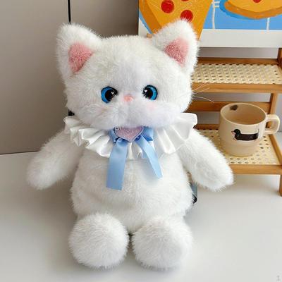 Милый кот набитый рюкзак, дорожный рюкзак реалистичная игрушка милый рюкзак животное для