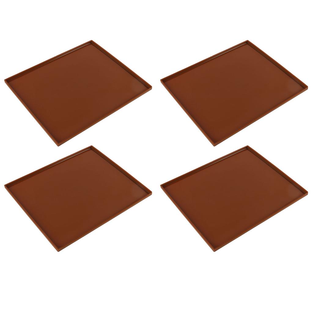 4 шт. Силиконовые коврики для дегидратора Пищевой класс Высокая термостойкость Предотвращают прилипание Поддоны для дегидратора фруктов с краем