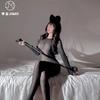 Весна Лето Новый Женский Сексуальный Прозрачный Боди Облегающий Обертывающий Бедра Соблазн Флирт С Длинным Рукавом С Открытыми Плечами Боди UGF3