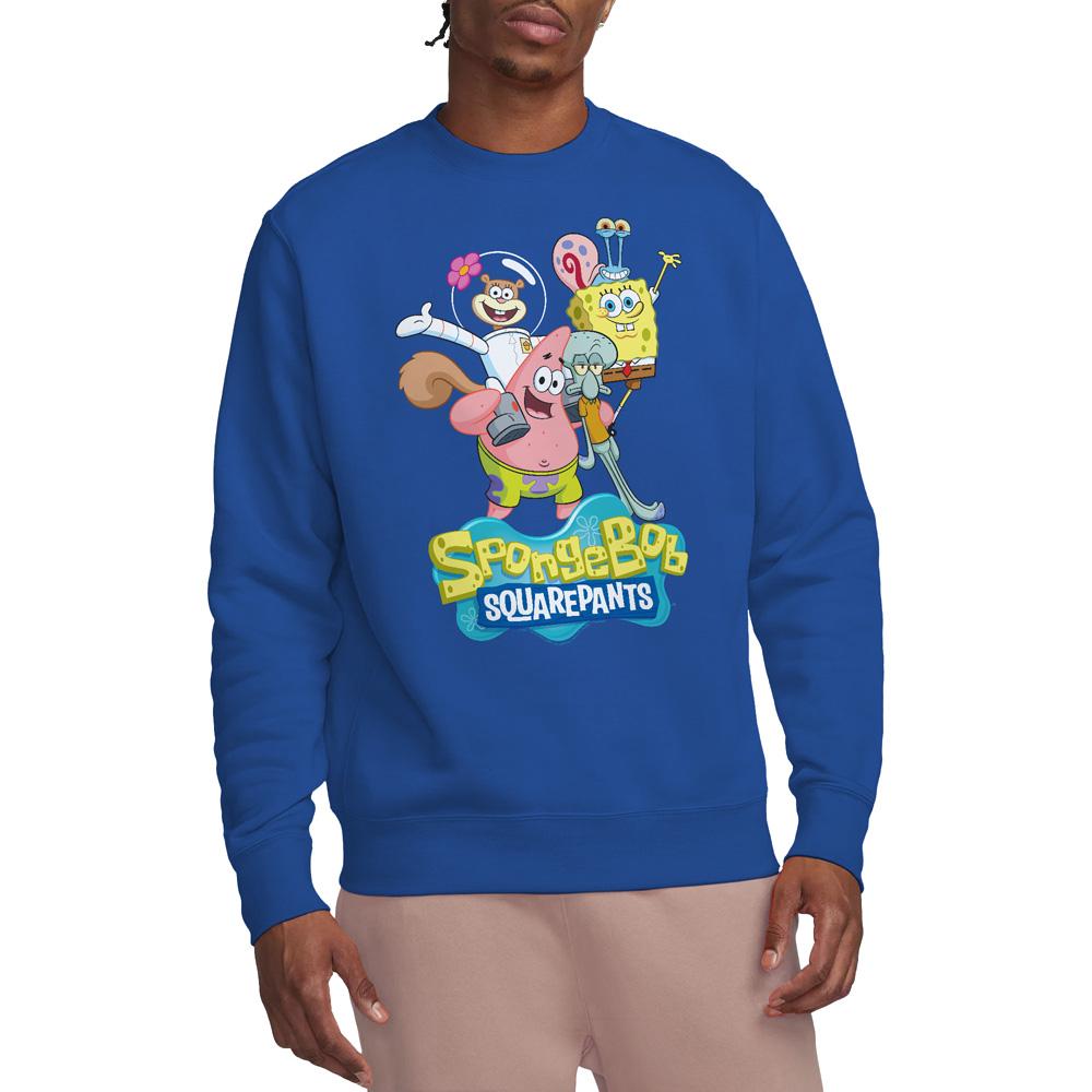 SpongeBob SquarePants Unisex Adult Group Shot Sweatshirt