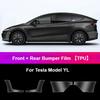 Anti-Scratch Clear Film for Tesla ModelY Juniper 6-Seater ModelYL Car Door Edges & Bumpers Paint Protection Film (PPF) ClearTPU