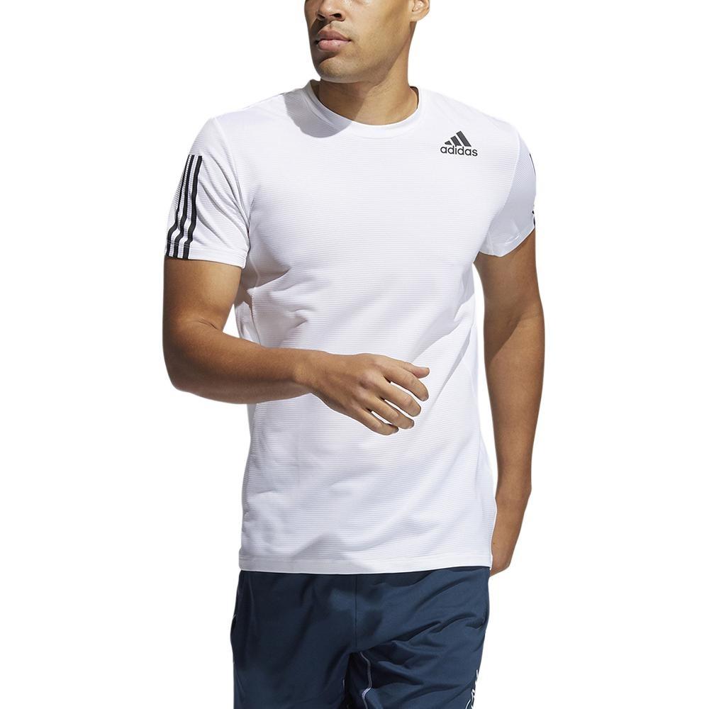 adidas Aero3s Tee Pb Casual Running Sports Short Sleeve White Men's GQ2164