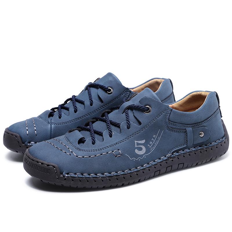Большие размеры Мужские модные мягкие туфли Wild Breathable Hollowed Casual Leather Shoes Shoes Summer Driving Shoes
