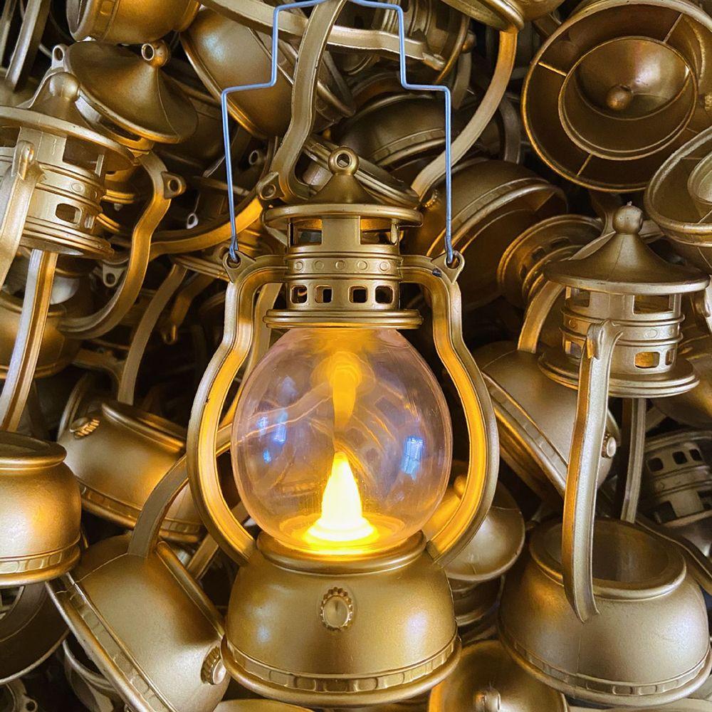 Для домашней вечеринки рождественские подвески с подвесным светодиодным светильником рождественские украшения пони фонарь масляная лампа