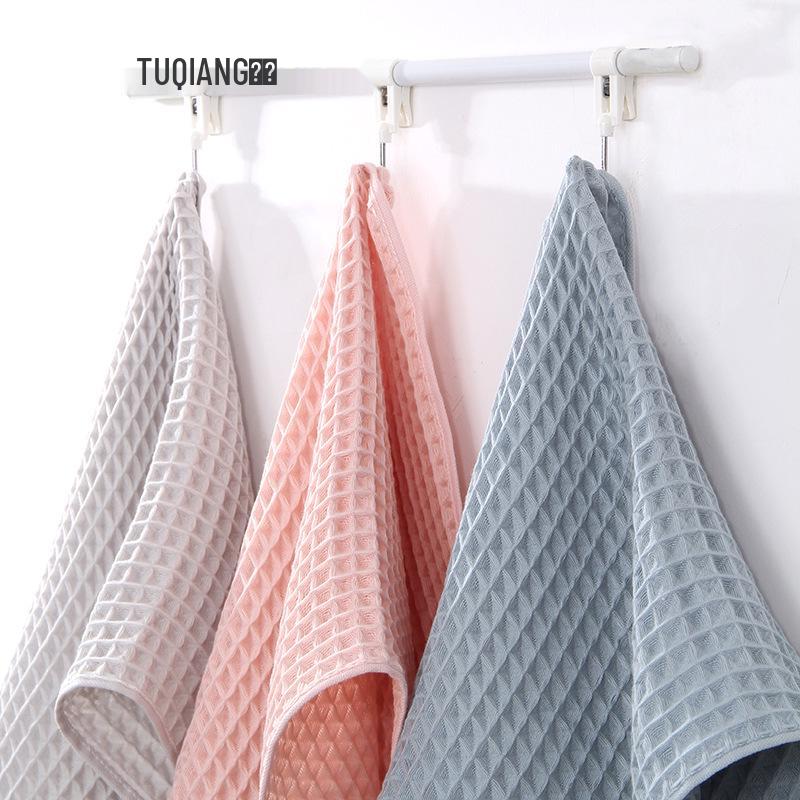 Сотовый вафельный впитывающий хлопковый полотенец для умывания