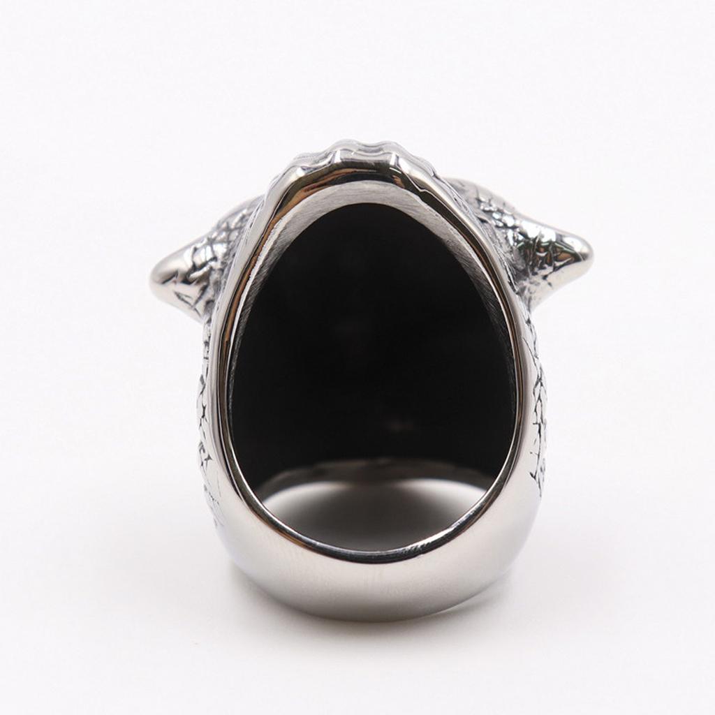 Ring Festival Men's Retro Series Alien Skull Ring Punk Men