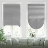 Self-adhesive Pleated Curtain Half Blackout Windows Blinds Privacy Light Control Curtain for Balcony Bedroom Living Room RV