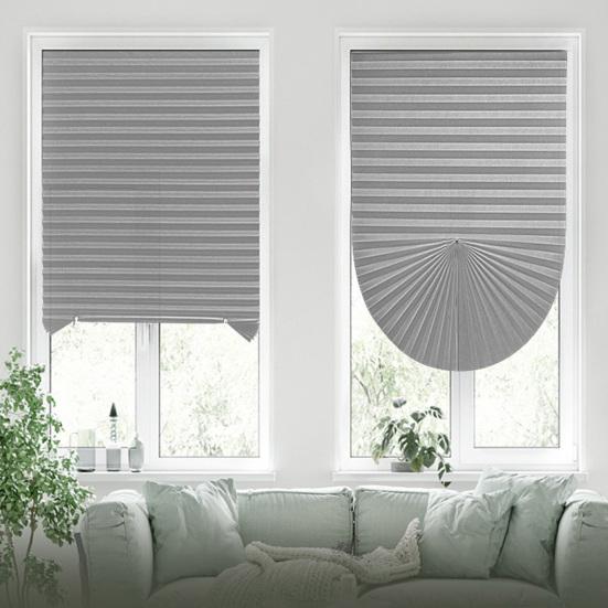 Самоклеящиеся плиссированные шторы, полузатемняющие окна, жалюзи, шторы для управления светом на балконе, в спальне, гостиной, автофургоне