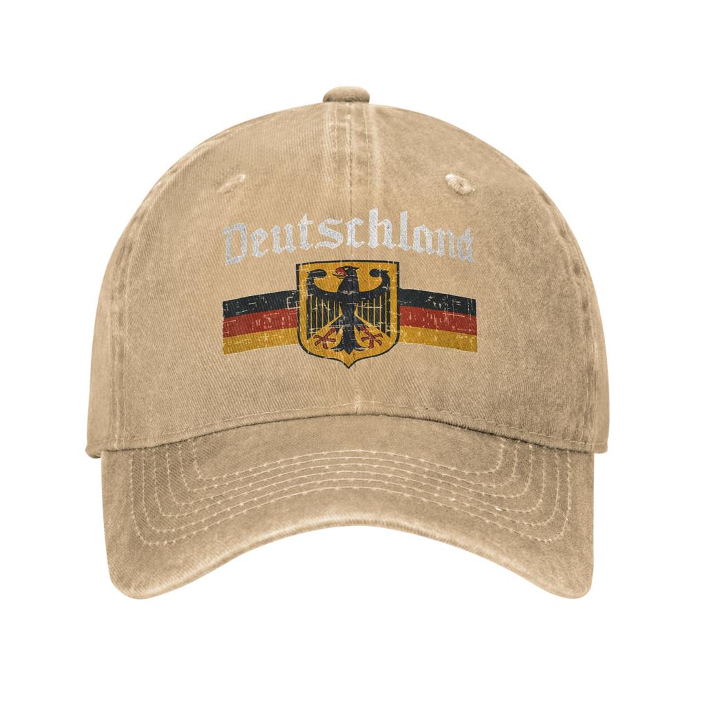 Deutschland Flag of German Washed Baseball Cap  y2k Funny Sun Trucker Hat Summer Men Women Outdoor Sports Baseball Caps