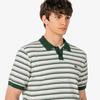 Lacoste Мужской джемпер-поло с коротким рукавом, смешанная буклированная пряжа, мультиполоска PH578E-56G132