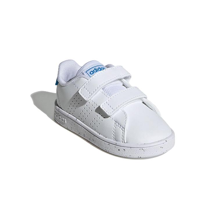 adidas Neo ADVANTAGE Advancourt Нескользящие Износостойкие Низкие Кеды для Скейтборда Бело-Синие Для Младенцев и Малышей GW6498