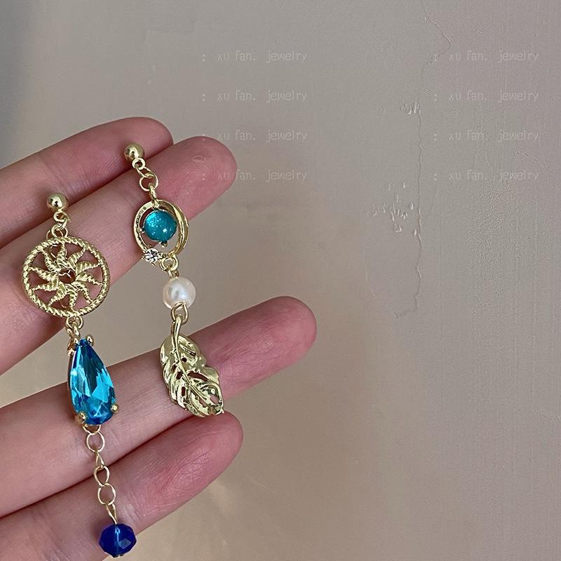 Игра Genshin Impact Wanderer Kunikuzushi Scaramouche Косплей Balladeer Асимметричные серьги Женские серьги-подвески Ювелирные изделия Аксессуары