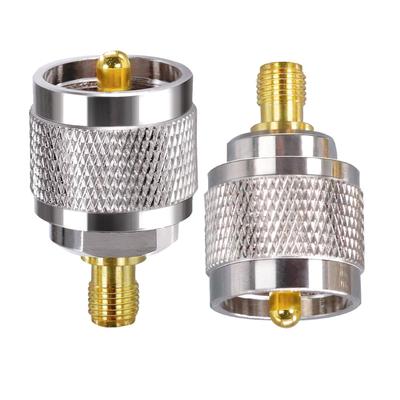 Адаптер SMA - PL259, коаксиальный разъем TUOLNK SMA Female - UHF M Type Male для антенны радиосвязи CB, коаксиальный адаптер SO239 Male MP - SMA Female Jack 2 шт.