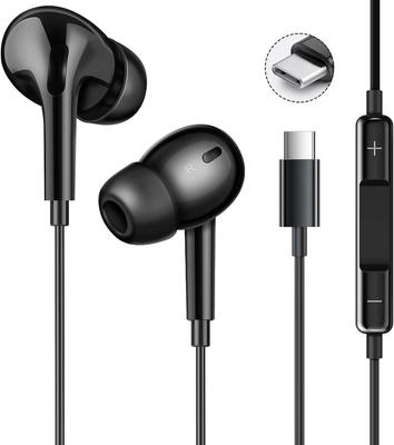 Проводные наушники Новая версия HIFI Чистый звук Совместимы с iPhone Нулевая задержка Эргономичные Удобные Компактные и Совместимы с iPhone и Ноутбуками Type-C