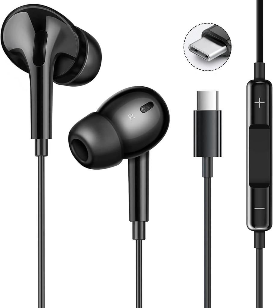 Earphones with Enhanced Sound Wired Earphones with Earphones and HIFI Sound Volume Deep Noise Call High Clear Volume Stereo Headphones Compatible with
