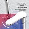 Single Handle Hot & Cold Basin Faucet with Rotating Spout